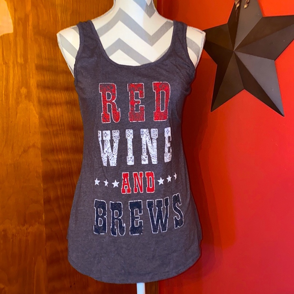 Red Wine and Brews Maurices Tank Top